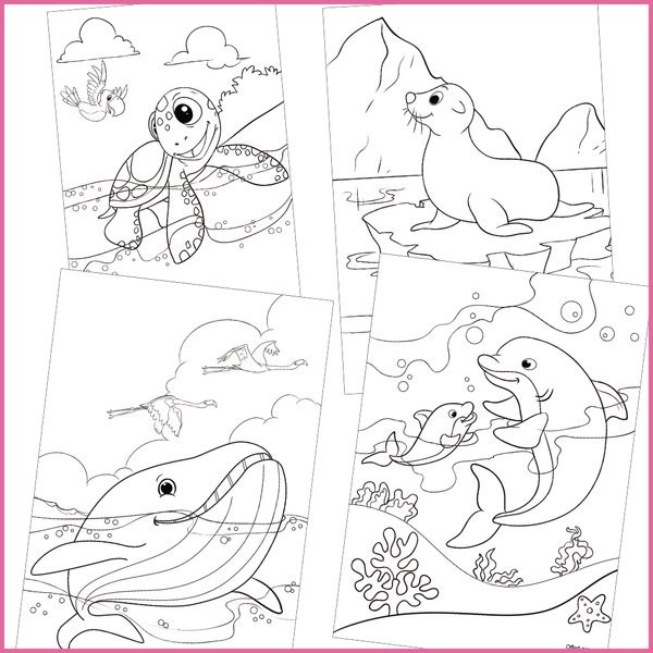 Coloriages et dessins gratuits pour enfant - Les animaux aquatiques