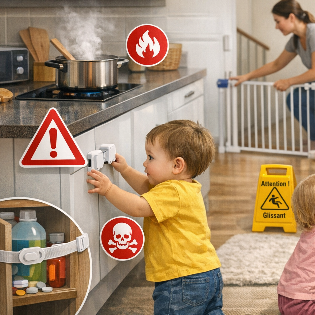 Accidents domestiques enfant : chiffres et prévention 2026 | Bébéalis