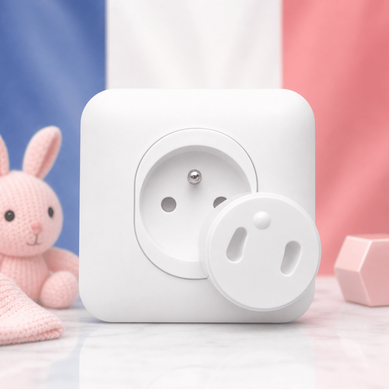 Cache-prise bébé fabriqué en France : pourquoi ça change tout