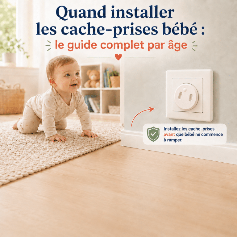 Quand installer les cache-prises bébé : le guide complet par âge